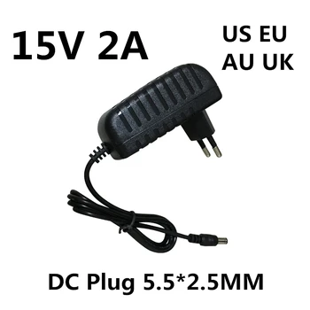 15V 2A AC DC Adapter napajalnik Polnilnik 15 V Volt Za Marshall Stockwell Prenosni Bluetooth Zvočnik 4091451 04091451 4091390