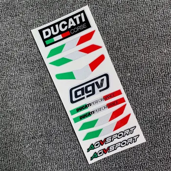 3M Visoko Odsevne Čelada Motorcross Motocikla Decals italijanske Zastave, Nalepke Za Ducati Logotip