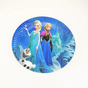 106Pcs/Veliko Disney Zamrznjene Princesa Anna Elsa Temo Baby Tuš Rojstni dan Dekoracija Poroka Dogodek Oskrbe Papirja, namizni Pribor Kompleti
