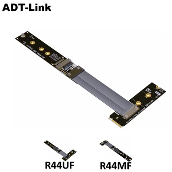 ADT-Link M. 2 NVMe SSD Podaljšek podaljšek PCIe3.0 x4 polno hitrostjo NVMe M-Ključ STX Extender Obračanja za 90 stopinj v Desno pod Kotom