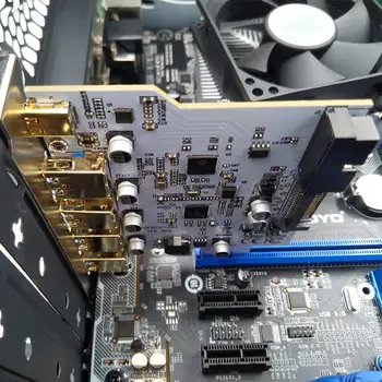 Dodajte Na Kartico USB 3.0 PCI-E Tip C Širitev Kartico PCI Express, PCI-E, da Krmilnika USB 3.0 5Port + 1Port USB 3.1 PCI-E Card Adapter