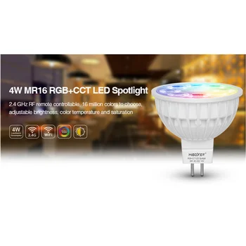 Miboxer FUT104 MR16 4W RGB + SCT LED žarometi za dnevno sobo, jedilnico, spalnica razsvetljavo