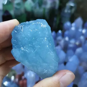 50 g Naravnih Akvamarin Mineralnih Specime surovega kamna za kristalno reiki zdravljenje