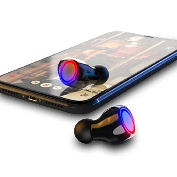 M12 brezžične slušalke touch kontrole Bluetooth 5.0 slušalke slušalke TWS športne slušalke šumov LED zaslon nepremočljiva