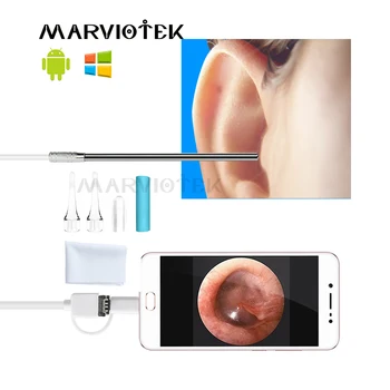3 v 1 mini Kamera Otoscope Uho USB Uho Čiščenje Endoskop 720P HD Visual Uho Čiščenje Orodje Za Android Telefon Okno Zdravstvenega Varstva