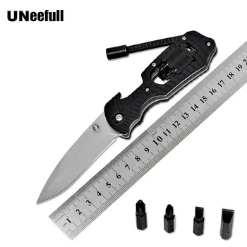 UNeefull Folding nož Prostem lovski nož za Kampiranje Survival Nož Večfunkcijsko Taktično noži Orodja, S Izvijač, Nastavite.