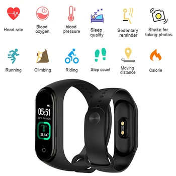 BingoFit M4 Pro Smart Zapestnice Fitnes Srčnega utripa Nepremočljiva Wirstband Za IOS Android Pulseras Ure Vibracij