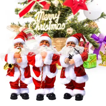 Novo Leto 2021 Električni Santa Claus Petje Božičnih Lutke Noel Božično Dekoracijo Za Dom Božič Navidad 2020 Otroci Darilo