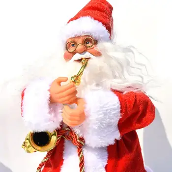 Novo Leto 2021 Električni Santa Claus Petje Božičnih Lutke Noel Božično Dekoracijo Za Dom Božič Navidad 2020 Otroci Darilo