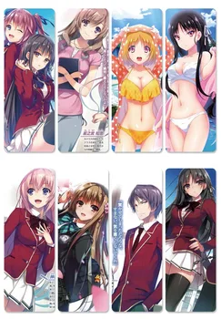 10 kompletov/veliko Anime Razredu Elite zaznamki za knjige Horikita Suzune PVC označite Knjige Pisarna Šola Pripomočki Darilo