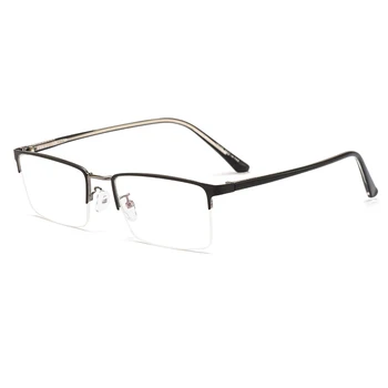 Poslovni Pol Platišča Kovinske Zlitine Moških Očal Okvir Očala Blagovne Znamke Oblikovalec Optičnih Očal Za Človeka Recept Očala M18046