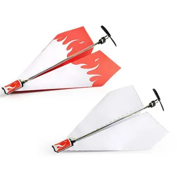 Rc letalo Zgibanje Papirja Model DIY Moč Motorja Rdeče Rc Letalo Moč Otroci Boy Toy Diecast Letalo Model Igrača Zraku Letalo Letalo