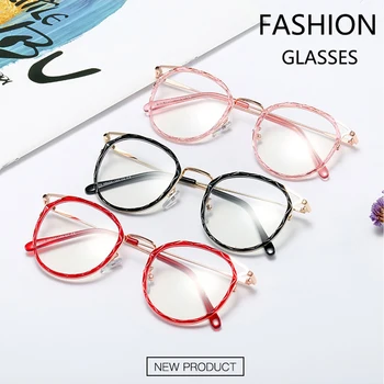 Moda Novih očal okvir ženske Seksi Mačka oči Pregleden ženske očala okvirji Retro Jasno Ženski Okvir Očal je Oculos