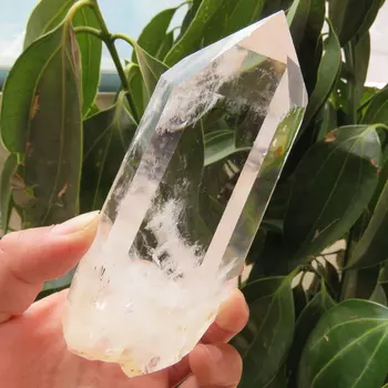 Fantastično ! 287 g Naravnih Jasno Quartz Crystal Palico, ki Sam Preneha Točke Polirani Reiki Zdravilna Mineralna Kvarčni Kristali Kamni