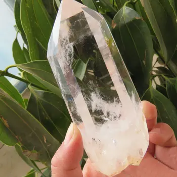Fantastično ! 287 g Naravnih Jasno Quartz Crystal Palico, ki Sam Preneha Točke Polirani Reiki Zdravilna Mineralna Kvarčni Kristali Kamni