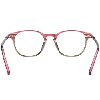 Reven Acetat Optičnih Očal Okvir Moških Retro Vintage Okrogle Očala Vojna Žensk Recept Očala Za Kratkovidnost Očala 19128