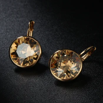 11.11 moda Avstrijski kristalno nosorogovo hoop uhani za ženske, dekleta svate nakit, pribor earings bijoux darilo