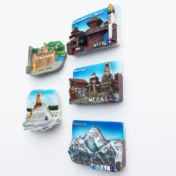 Nepal Krajine, Hladilnik Magneti, trgovina s Spominki, Nepal razgledne točke Dekorativni 3d Smolo Obrti Doma Dekor Darilo Idej Azija Turističnih