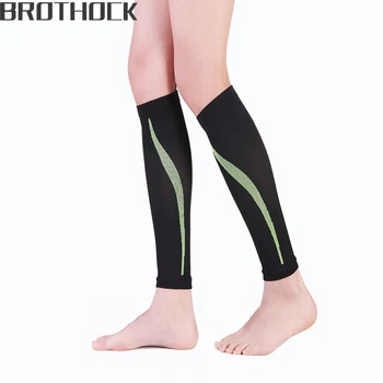 Brothock Stiskanje nogavice za šport, ki teče nogavice tele rokavi tlak nogavice gamaše košarka nogomet teče zdravstvene nege nogavice