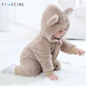 Baby Bear Kostum Živali Risanka Cosplay Kigurumis Srčkan Onesie Childer Bo Ustrezala Fant Dekle Flanela Pozimi Toplo Fancy Obleko