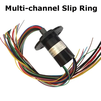 Multi-channel Slip Ring Zbiralec Obroč Več Trenutne Mešani Prevodni Slipring za Zabavo Opreme RC Avto Model