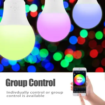 WiFi RGB LED Žarnice Luči 4,5 W 7,5 W RGB Lampada Zamenljiva Pisane RGBW LED Svetilko Z IR Nadzor Android APP Romote LED Žarnice