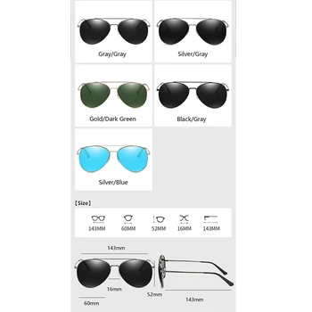 KATELUO 2020 Moške Pilotni Polarizirana sončna Očala UV400 Očala za Sonce, Classic, Vožnja Očala Očala Pribor Za Moške 7701