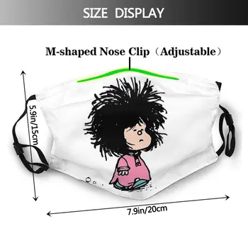 Mafalda Z Novo postavljeno, ki Niso za Enkratno uporabo Trendy Usta Masko Proti Vetru Dustproof s filtri Držalo zaščitni Pokrov Žarilna