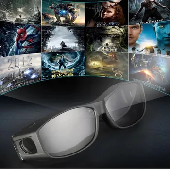 ZR 3D očala 3D polarizirajočega polarizirajočega brez utripanja stereoskopski visoko prepustnostjo in Tri-dimenzionalni realni, primerni za Kino