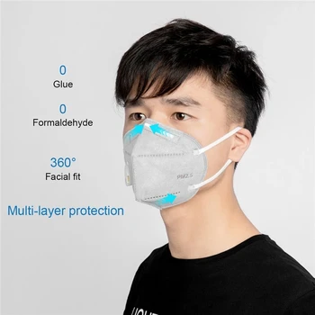 5 Plasti KN95 Mascarillas FFP2 Varnost Prah Respirator Maske Usta z Ventil za Zrak Zaščitna Maska N95 Reuseable Mondkapjes