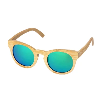 Retro Ročno Bambusa okvir Polarizirana sončna očala za ženske človek Vožnjo sončna očala Plaži Anti-UV očala blagovne znamke