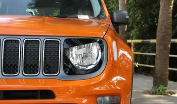 Prednja Luč Žarometov Lučka Jezen Oči Trim Kritje Za Jeep Renegade 2019+ Par