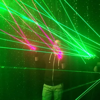 NOV Najboljši Prodajalec Več lasersko svetlobo Rdeče Zeleni Laser Rokavice Ples Fazi rokavice laser Klub Stranka Palice uspešnosti Osebne prop