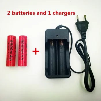 2pcs/set 18650 baterijo 3,7 V 9900mAh polnilna liion baterija s polnilnikom za Led svetilka batery litio baterija+1pcs Polnilnik