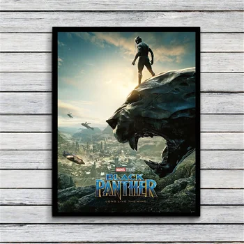 Black Panther Umetnosti Svile, Poster Tiskanje Stenske Slike Doma Dekor