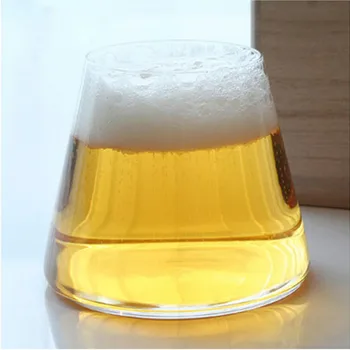 Ustvarjalne Fujiyama Stekla Visoko Borosilicate Stekleno Skodelico Piva Stekla Tarnajo Stekla Tongmu Darilne Škatle za Vino, Viski, Pivo, Sok, Žganje