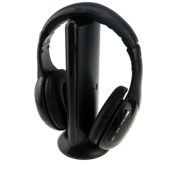 Elistooop 5IN1 Brezžične Slušalke Čelade Avdio Sans Fil Ecouteur Hi-Fi Radio FM TV MP3, MP4