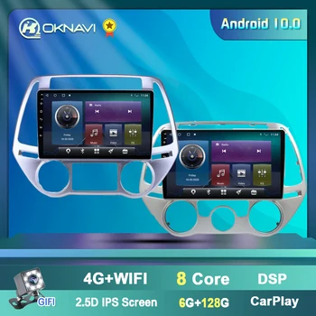 OKNAVI 2Din Android10.0 Avtomobilski Stereo sistem Multimedijski Predvajalnik Za Hyundai I20 2010 2012 2013 Priročnik Auto GPS Navigacija Radio Št Dvd