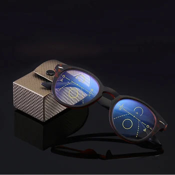 Elbru Progresivna Multifokalna Obravnavi Očala Anti-modra Svetloba Leopard Prebyopia Očala Inteligentni Zoom Daljnovidnost Očala