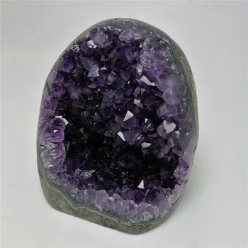 1 pc 260-1000g tog kakovosti hote uruguary temno vijolični ametist gruče naravnih ametist geode čakro kristalno dekoracijo