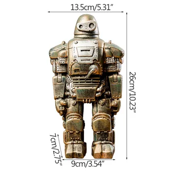 Strongwell Ameriški Retro Industrijski Robot Kiparstvo Namizje Figur Smolo Obrti, Vina Kabineta, Doma Okras, Darilo Za Rojstni Dan