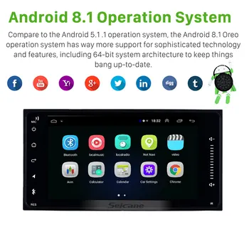 Seicane Android 9.1 2DIN Univerzalno 200*100 mm Avto Enota Predvajalnik za TOYOTA COROLLA Camry Land Cruiser HILUX GPS Navigacija Radio