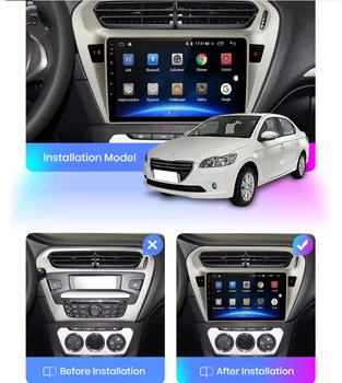 128GB Za Peugeot 301 2008 - Android 10 avtoradio, Predvajalnik, GPS Navigacija Igralec Avto Multimedijski Predvajalnik