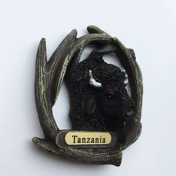 BABELEMI Afriki, Tanzaniji Smolo, Hladilnik Magneti Nalepke 3d Bison Hladilnik Magnet Nalepke Potovanja Spominkov Doma Dekoracijo