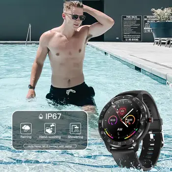 TagoBee ZL05 Polno-Zaslon na Dotik Pametno Gledati Moške Dejavnosti Sledilci IP67 Nepremočljiva Srčnega utripa Za Android iOS Smartwatch