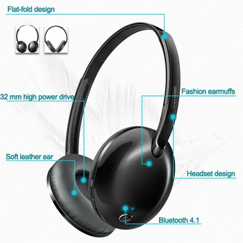 Uradni Resnično Philips Wireless slušalke SHB4405 z Bluetooth 4.1 Litij-Polimer kontrolnika za Glasnost za Pojasnilo 8 S9