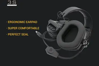 OPSMEN Earmor Taktično Airsoft M32 Letalske Slušalke, oprema za Varovanje Sluha Streljanje Vojske Slušalke Športne Paintball