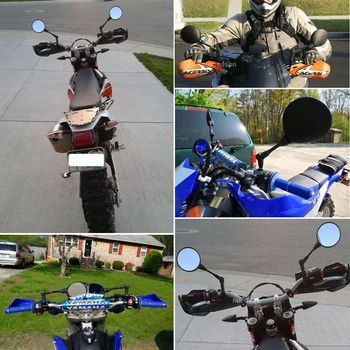 Nuoxintr Black Motocikel Ogledala po Meri Zložljivi Stranski Univerzalno Moto Rearview Mirror Za Honda Suzuki Yamaha, ATV Dodatki