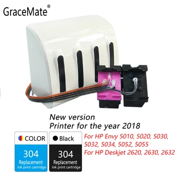 GraceMate 304 XL CISS Bulk Ink Združljiv za Hp 304 za Zavist 5010 5020 5030 5032 5034 5052 5055 2620 2630 2632 Tiskalniki