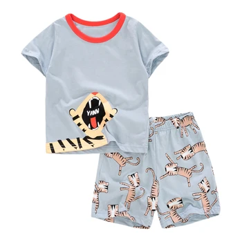 Malo maven Fant Nastavite Živali Tiger Fant je Kompleti Oblačil za Otroke Oblačila Določa Poletje Baby otroška Oblačila Določa Šport Trenirka